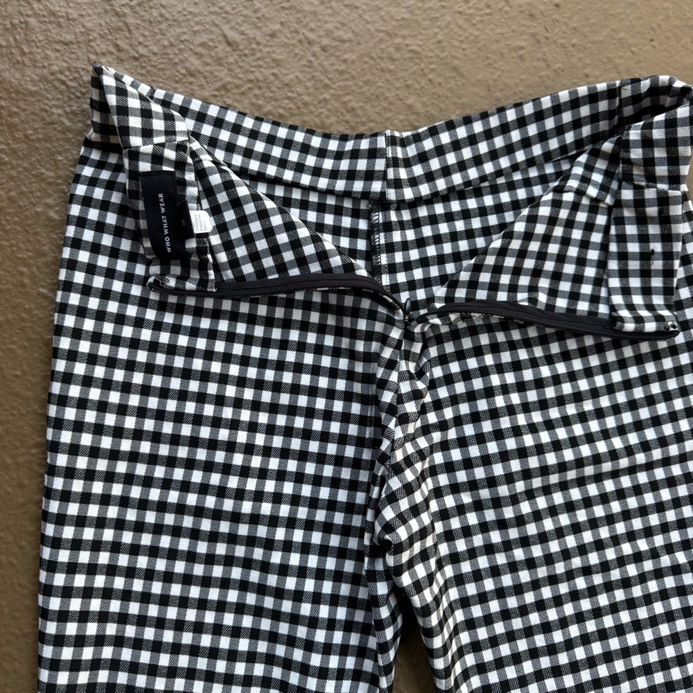 Who What Wear Monochrome Checkered Trousers - Picture 8 of 10